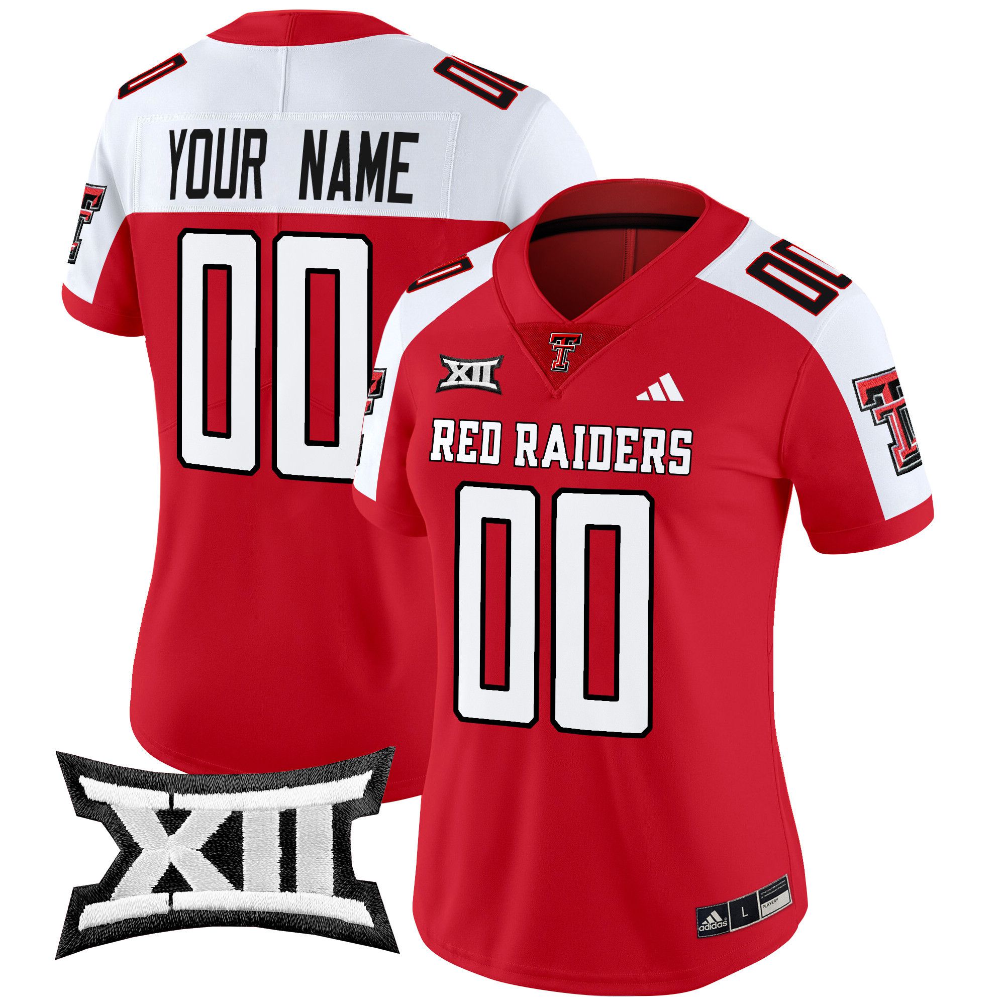 Women Texas Tech Red Raiders Red 2024 Vapor Limited Custom NCAA Jersey->customized ncaa jersey->Custom Jersey